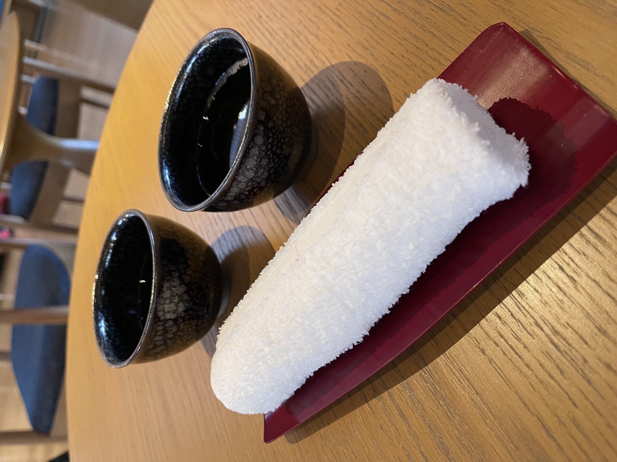 チェックイン時のお茶サービス
